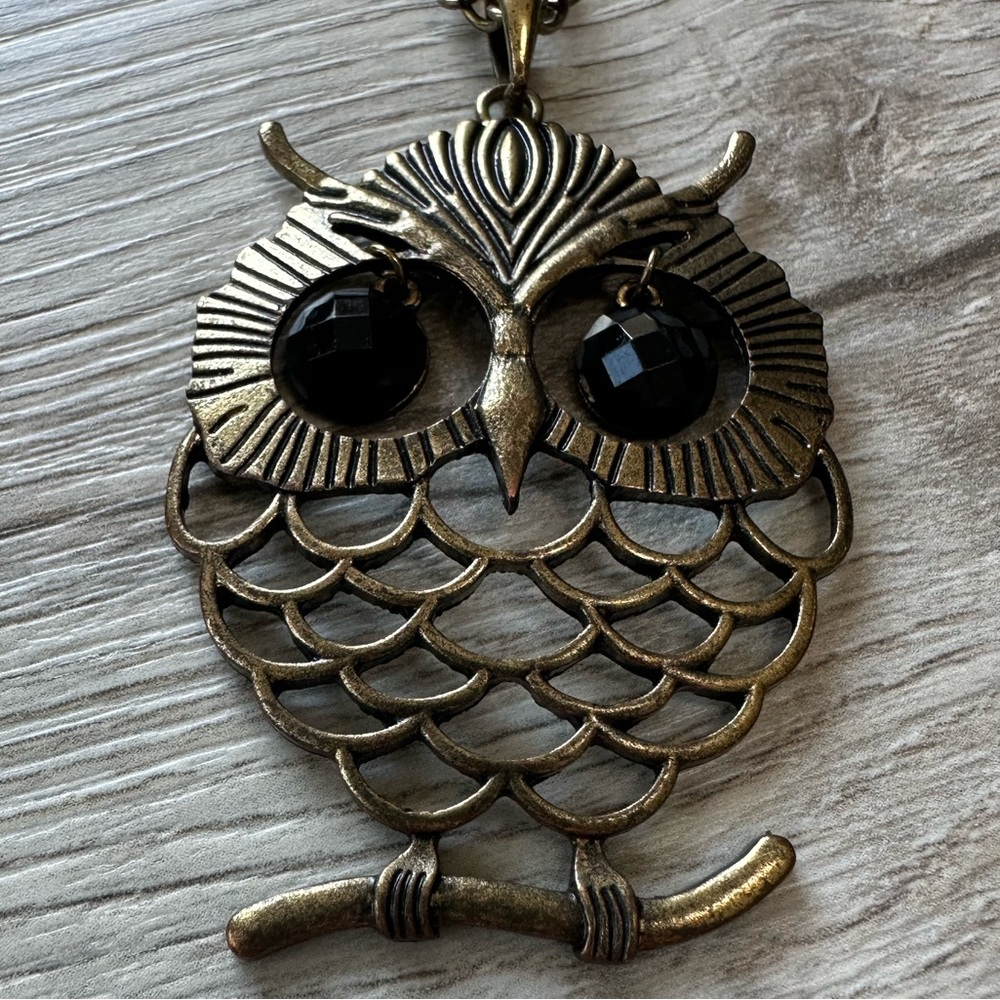 💥 3 for $10 💜 Owl Necklace 27” Chain